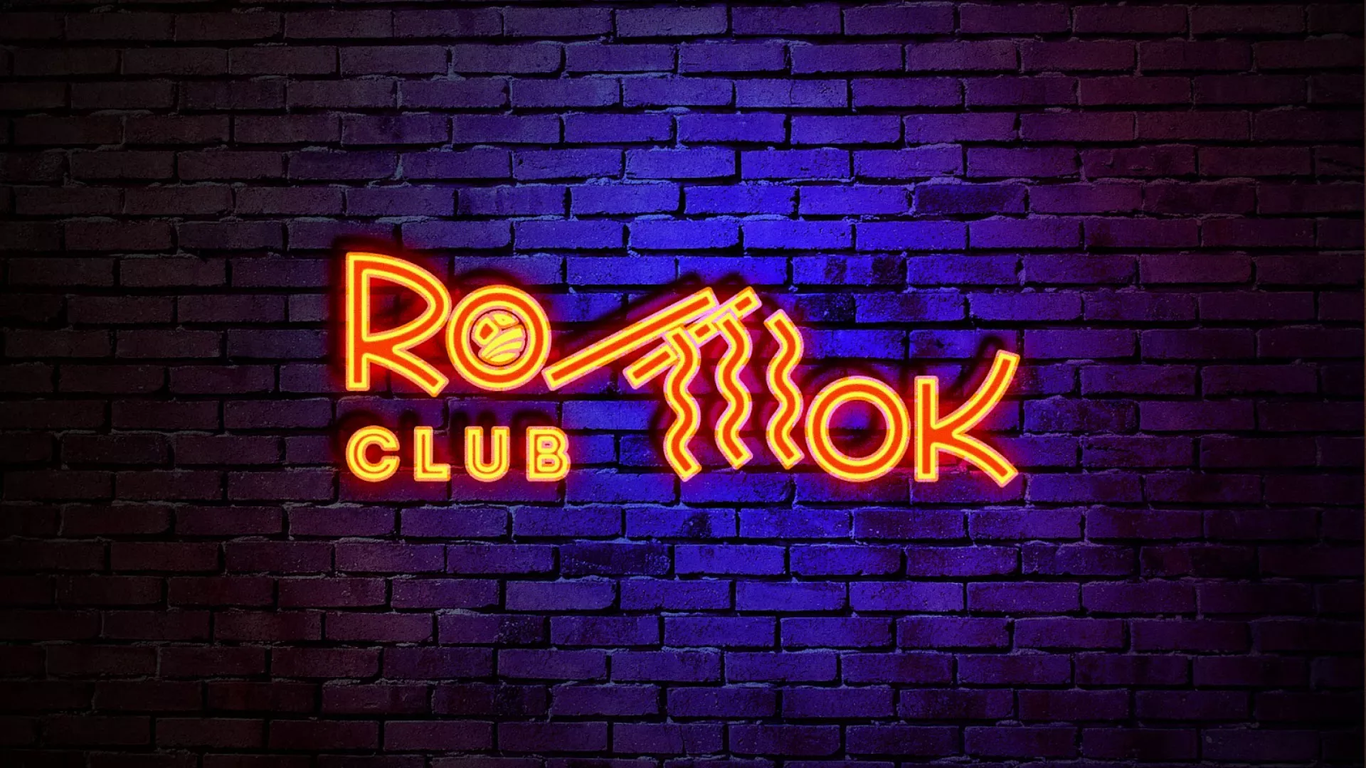Разработка интерьерной вывески суши-бара «Roll Wok Club» в Славгороде